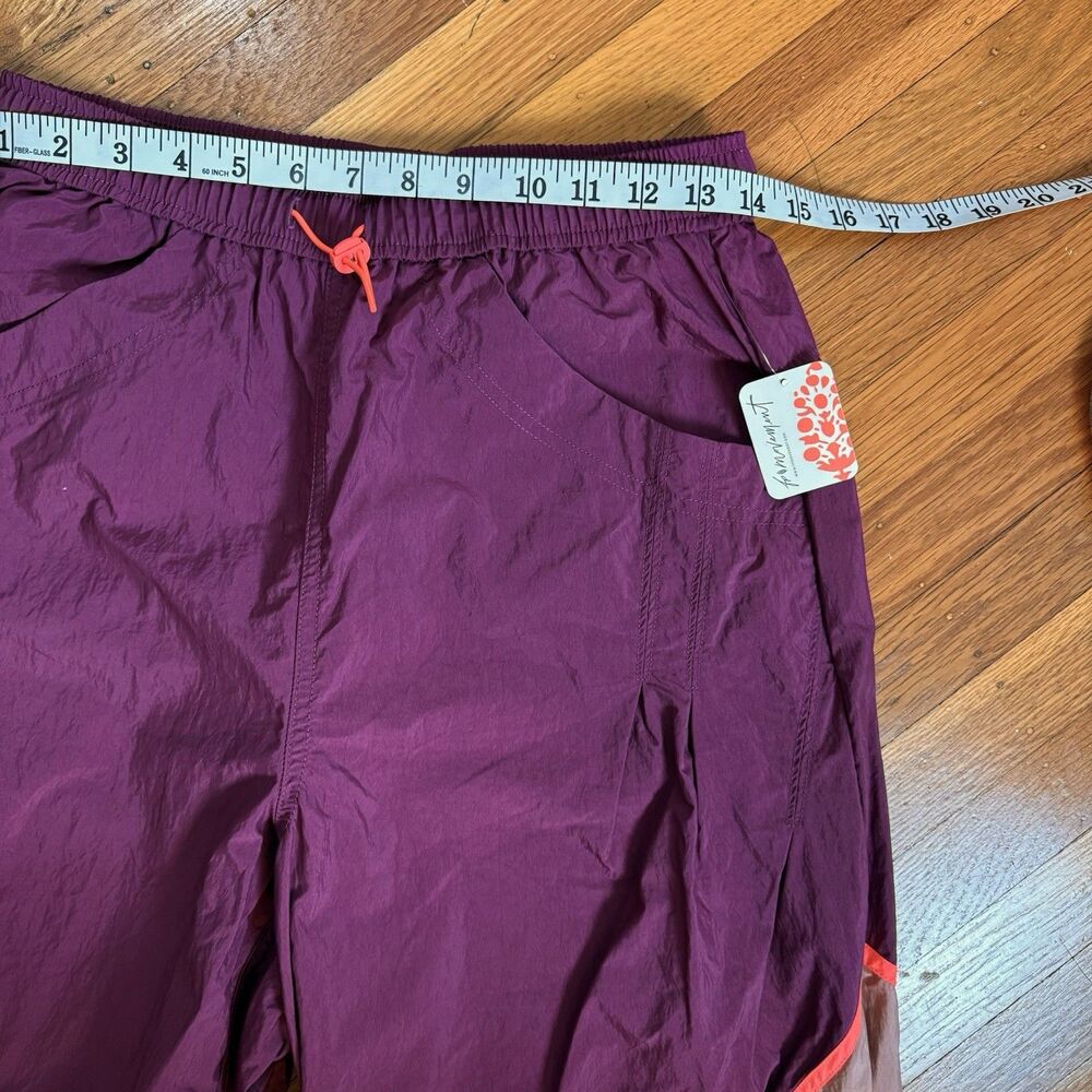 NWT FP Movement FreeThrow PantJogger Adjustable Waist Mulberry Plum OversizeXS•S - Picture 7 of 16